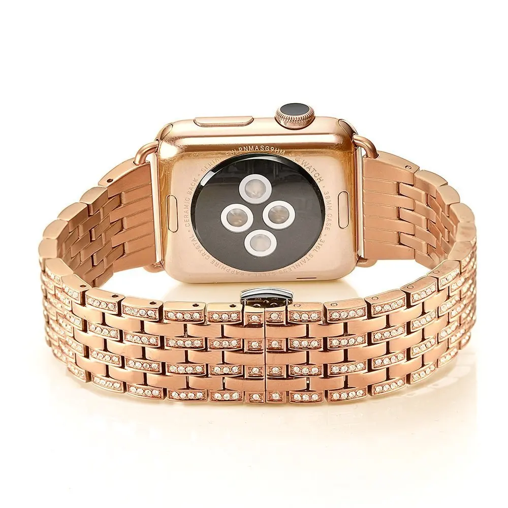 Ремешок для Apple Watch стразы из сплава с кристаллами и бриллиантами роскошный