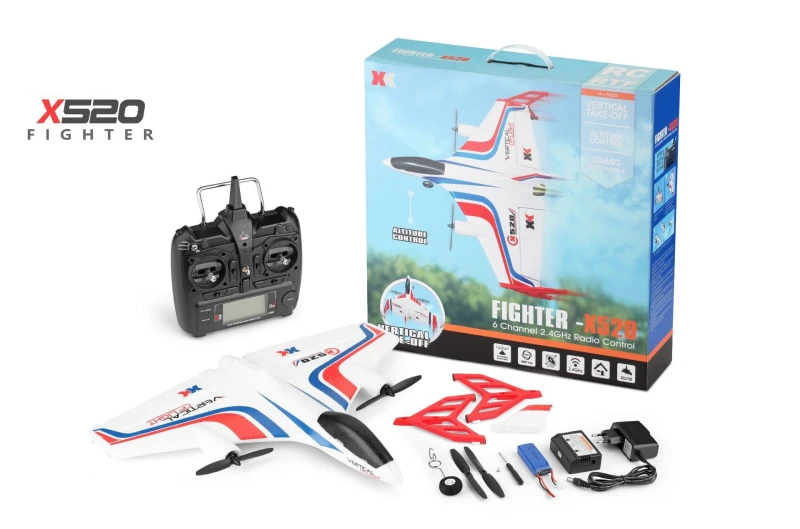 WI-FI FPV пена дистанционного управления RC планер X520 2,4 г 6CH 720P HD камера вертикального взлета посадка двойной бесщеточный трюк RC самолет RTF