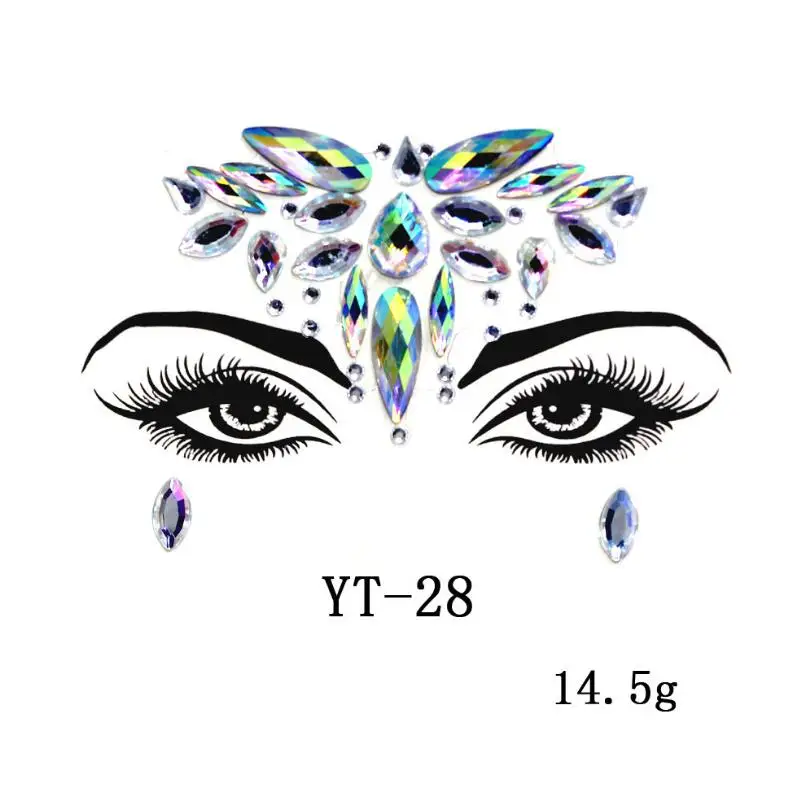Украшения для тела, глаза, грудь, блестки для лица, украшения для тату, праздничные, вечерние, акриловые, самоклеющиеся, для лица, ювелирные изделия, драгоценные камни, красота, макияж, стикер s