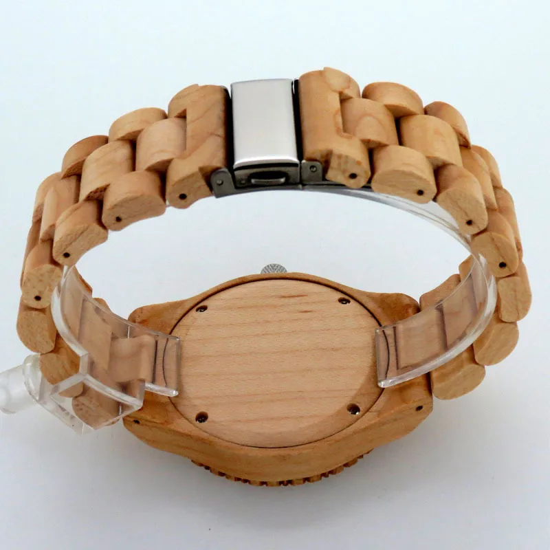 Dropshipping Design Chronograph SandalWooden Wrist Watches 100% Natural SandalWood Quartz in Gift Box Relogio Masculino | Наручные часы