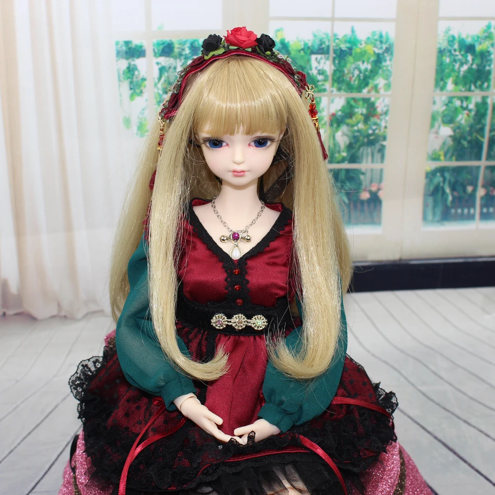 MMGIRL BJD fortune days 1/4 bjd 45 см с/без одежды в сочетании со светлыми волнистыми волосами