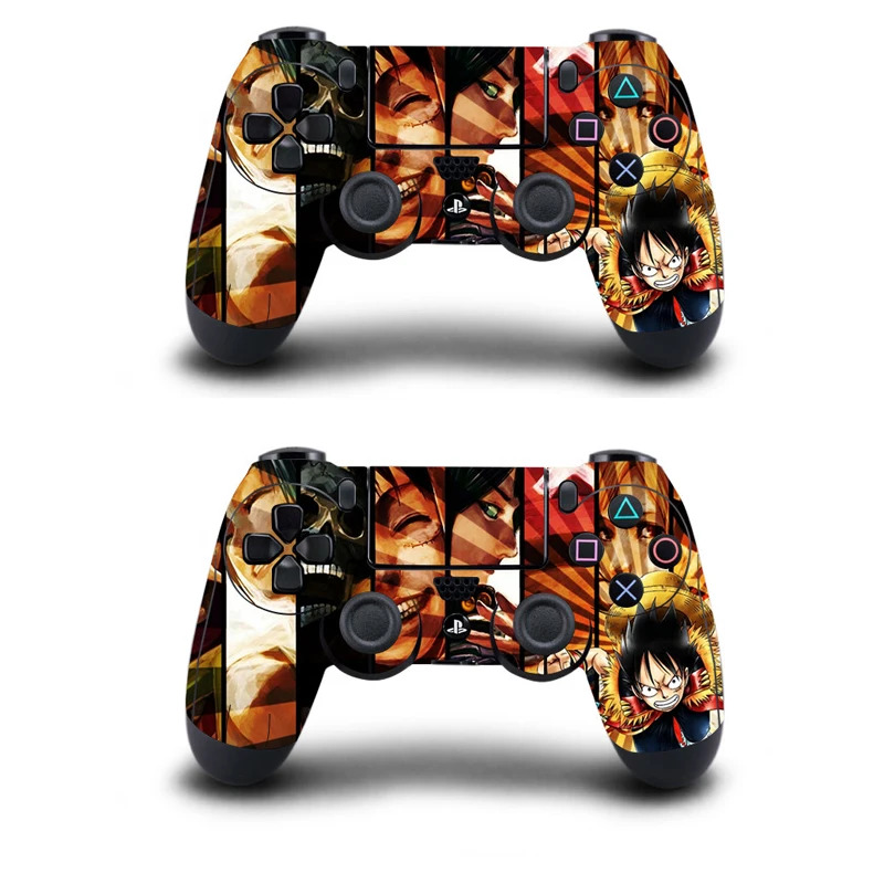 Пара контроллер кожи одна деталь полное покрытие наклейки для Playstation 4 Dualshock 4 геймпад виниловые наклейки Play Station 4 Skins