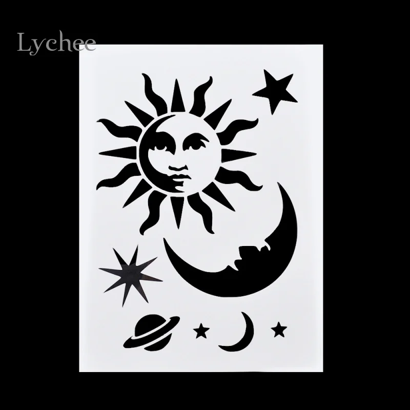 Скрапбукинг карты DIY альбом маскирующий спрей нарисованный шаблон трафареты для