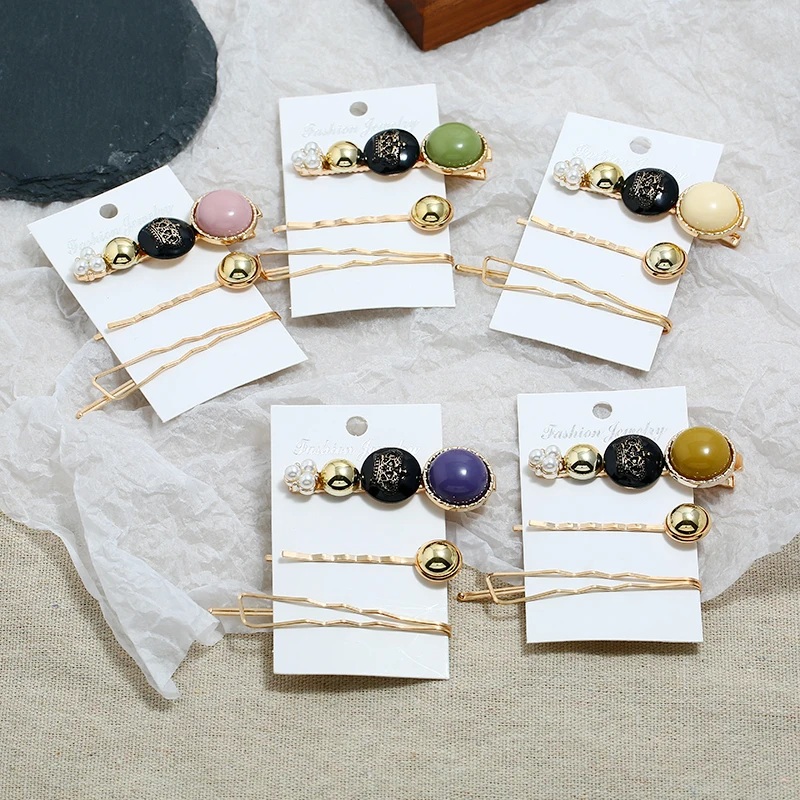 ADOLPH 3 шт./компл. модная жемчужная заколка для волос женская элегантная Корейская