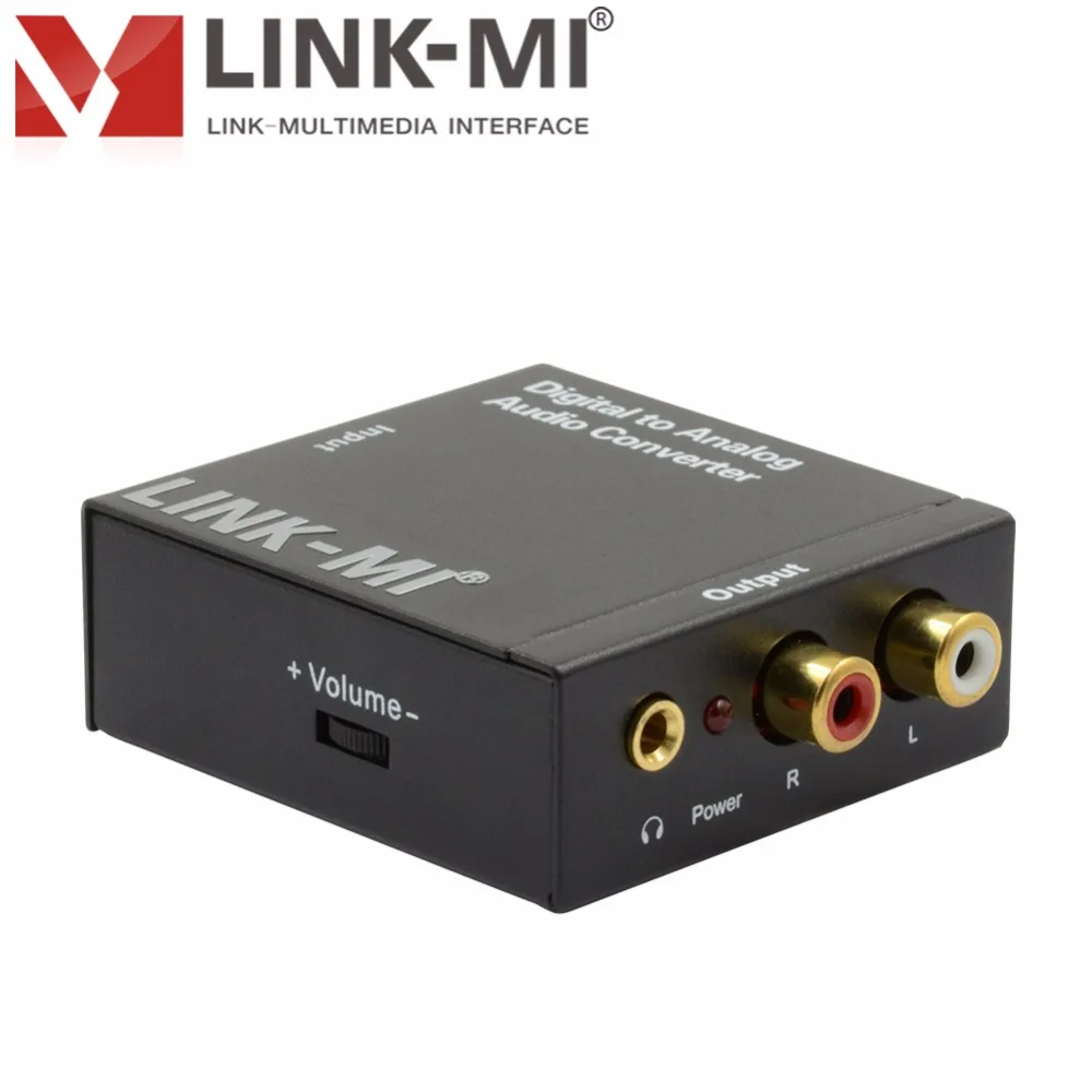 LINK-MI DA02-AUDIO цифро-аналоговый аудио конвертер с объемом Управление цифровой