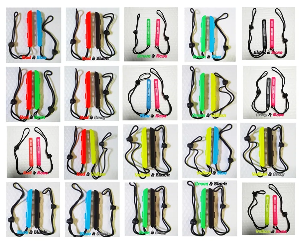 

1Pair Switch Joy-Con Lanyard Wrist Strap Sling For Nintend Switch NS NX Joy-Con Wrist Hand Rope Band Twenty Mix Colors Available