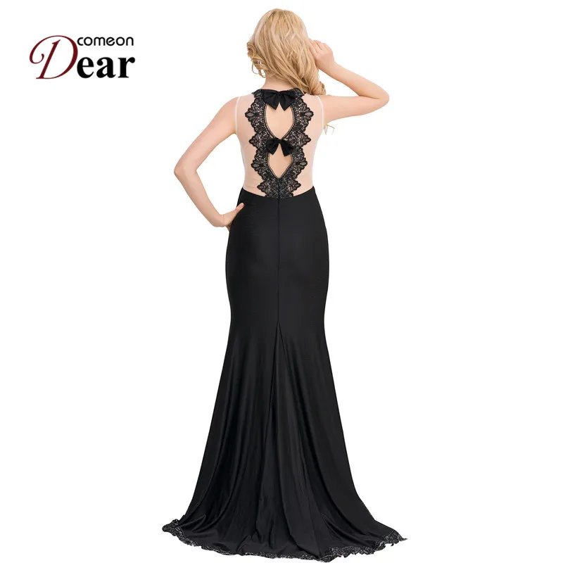 Comeondear Elegant Vintage Dress For Women Hot Sale Long Dresses Prom With Bow Decorated VB1004 Floor Length Fashion | Женская одежда