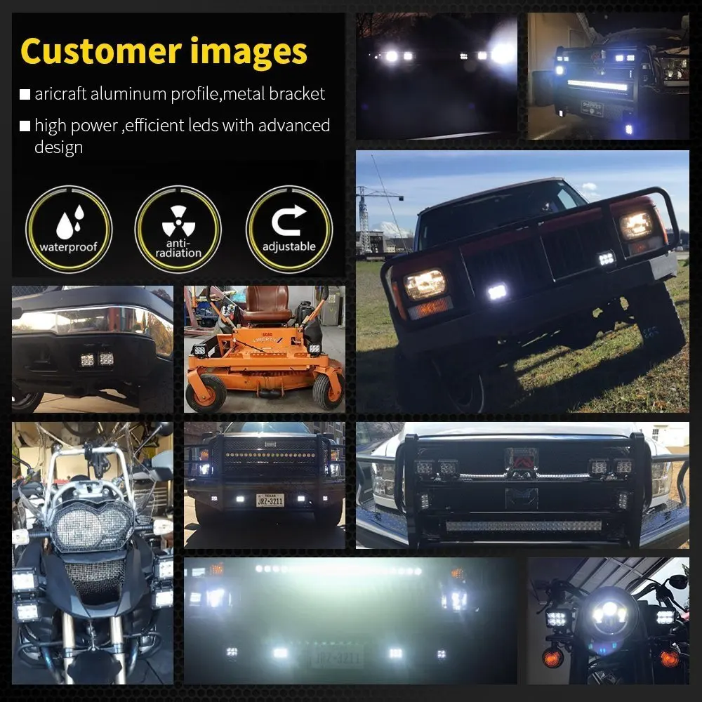 COLIGHT 4 дюйма 18 Вт светодиодный рабочий свет LED 12 в бар автомобилей для Lada мотоцикл