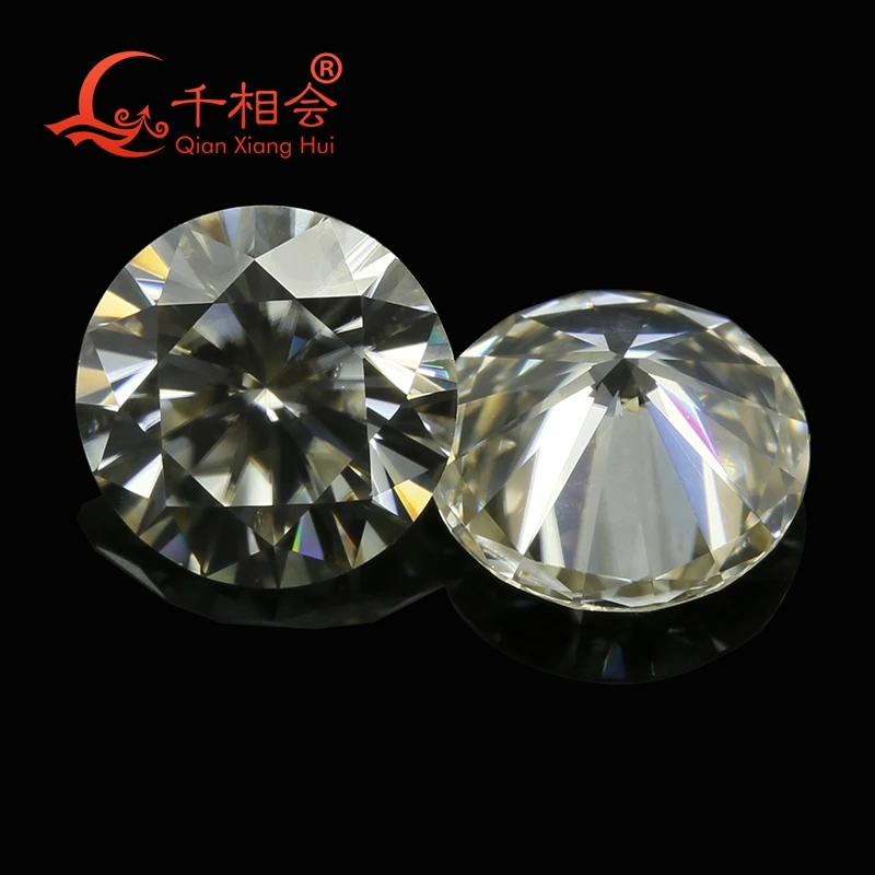 3mm to 12mm yellowish color white moissanite Round Brilliant cut loose stone | Украшения и аксессуары