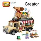 Loz конструктор игрушки модель автомобиля игрушка Хот дог грузовик мороженое грузовик творческий подарок для детей официальный уполномочен