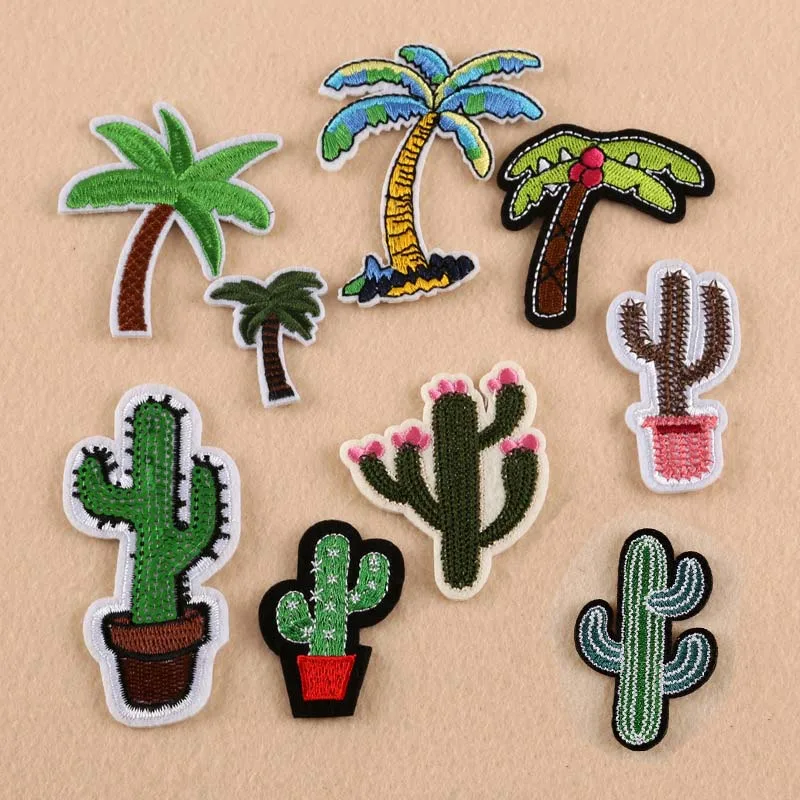 1 шт. вышитая аппликация в виде кактуса|patch badge|badges for clothingcactus patch |