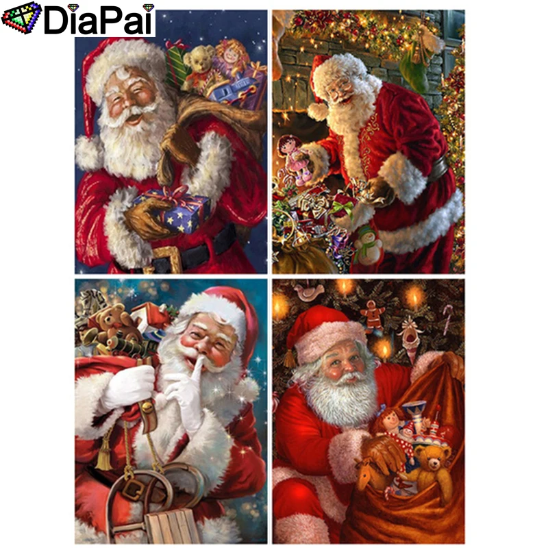 

DIAPAI 5D DIY Diamond Painting 100% Full Square/Round Drill "Santa Claus" 3D Embroidery Cross Stitch Home Decor