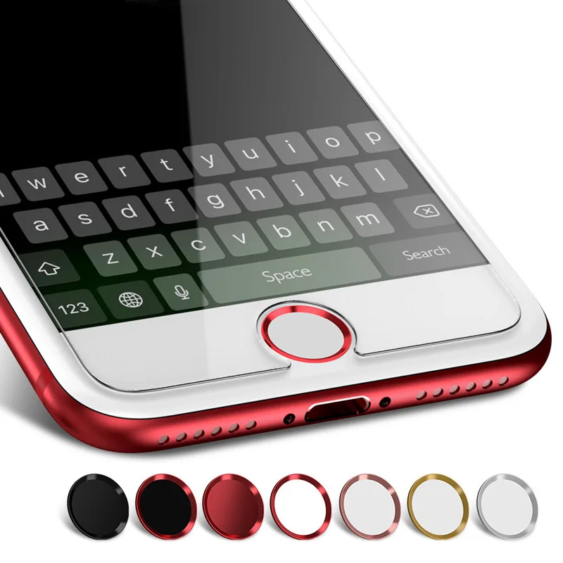 

Universal Home Button Sticker For iPhone 8 7 6 6s Plus iPad Air 2 3 4 Aluminum Touch ID Anti Sweat Screen Protector For iPhone 8
