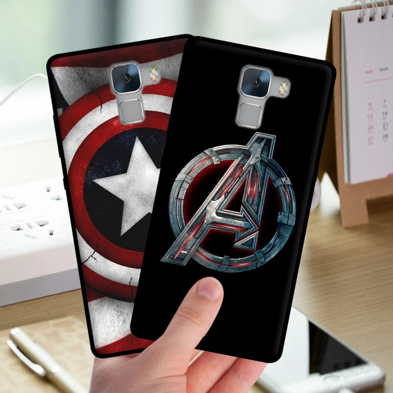 mosirui for Huawei Honor 7 case Silicone Cover soft shell Back in fitted phone Marvel Comics Spider Iron Thor Man |