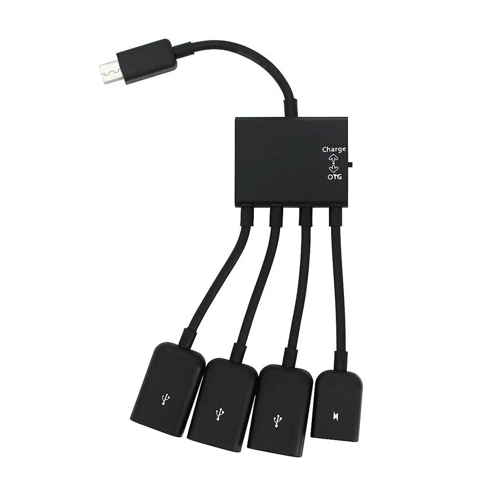 Многофункциональный 4 портовый микро USB кабель концентратор OTG для зарядки Samsung S5