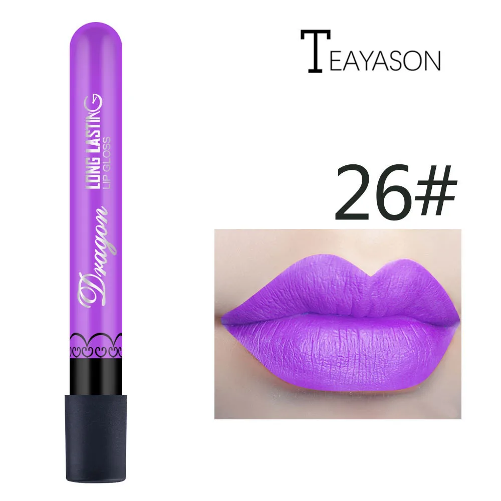 1 шт. Сексуальная фиолетовая матовая Водонепроницаемая бархатная губная помада Lipliner карандаш для губ Matt Lipsliner набор ручек Красота Макияж инструмент косметический