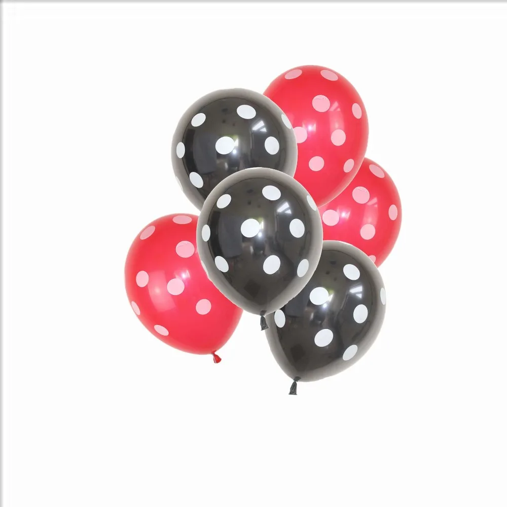 10 шт божья коровка черный красный горошек латексные шары globos Вечеринка день