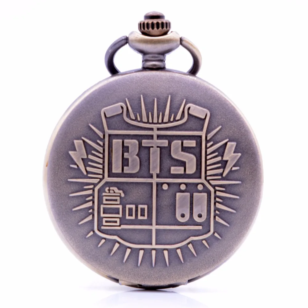 Бронзовые/черные часы BTS/Bangtan Boys музыкальная команда корейский человек группы