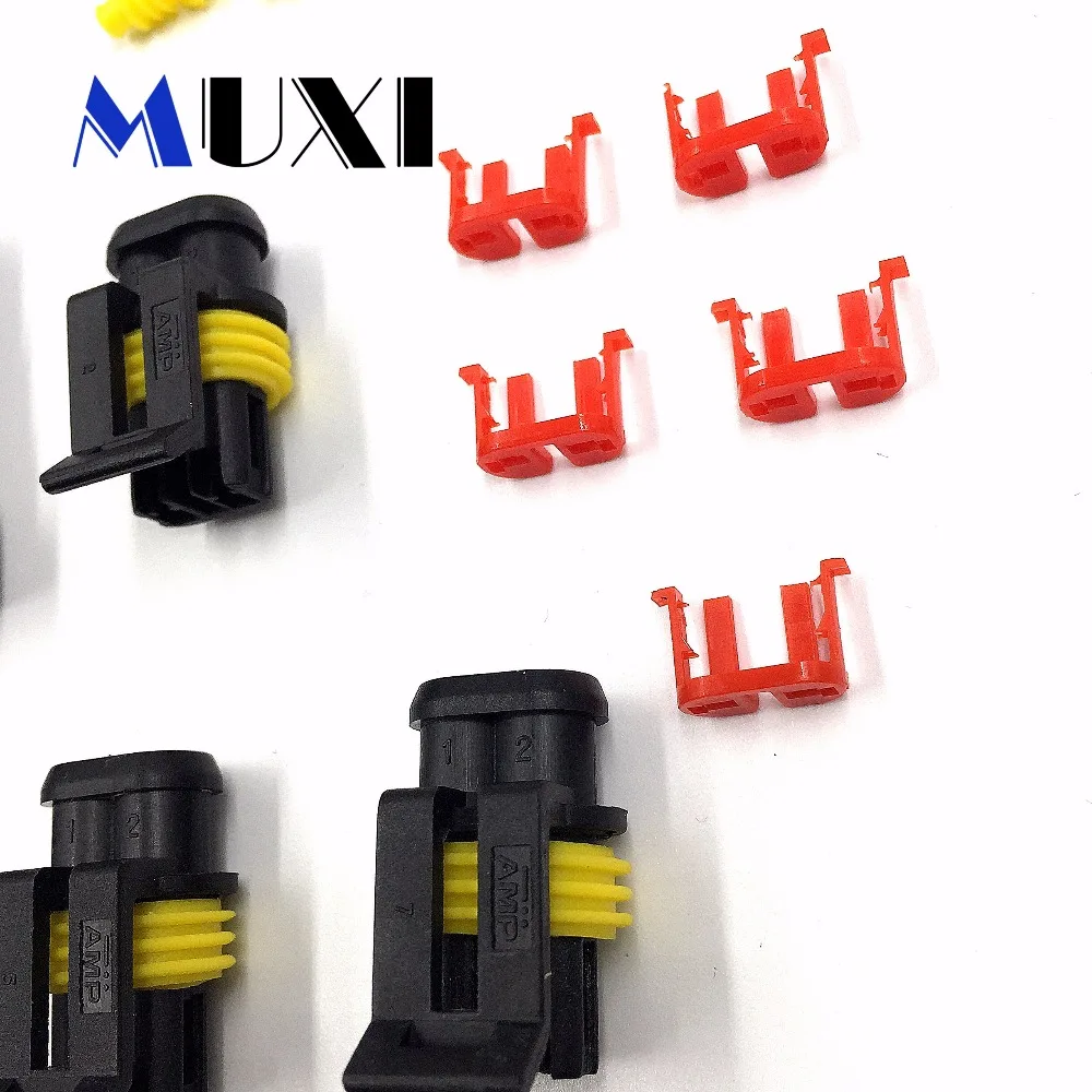 5 шт./лот водонепроницаемый пыленепроницаемый AMP 2 контактный разъем HID для