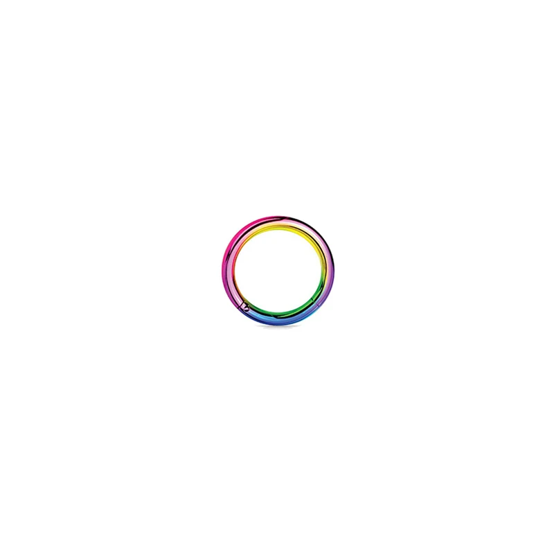 NO 2 Colorful 1 шт., 16 г, стальное кольцо, кольца для носа, пирсинг в форме ушек, кольцо для носа, пирсинг, зажим для пирсинга, пирсинг, ювелирные изделия для тела - Окраска металла: NO 2 Colorful