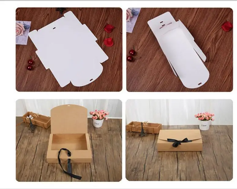 30 шт. новая большая бумажная коробка большой картонный подарочная упаковка с