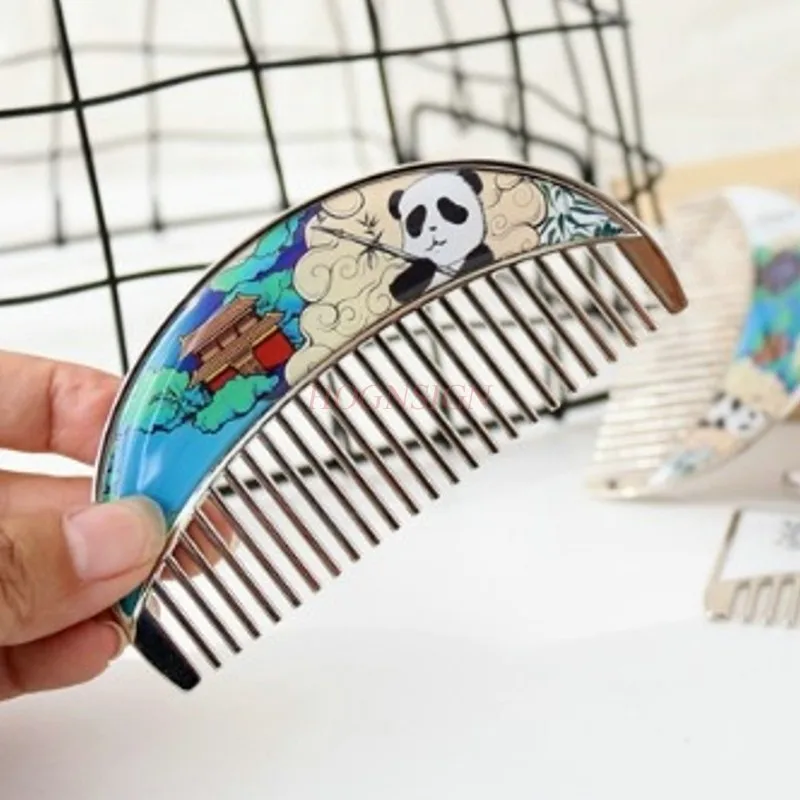 Tourist Souvenir Cartoon Cute Panda Comb With Easy To Carry Home Combs Hairdressing Supplies Portable For Female Hairbrush Sale