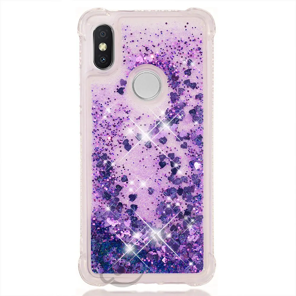Чехол CCase для Xiaomi Mi A2 Lite A2Lite с динамическим потоком жидкая вспышка кристально