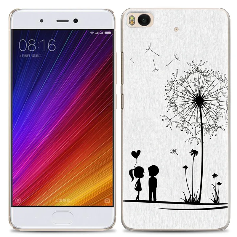 Lulu mi Одуванчик Телефон чехол для Xiaomi 5s 5S простое рисование линий TPU мягкий с