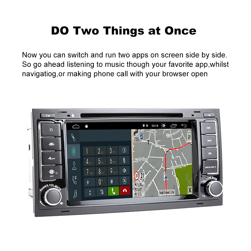 Автомобильный мультимедийный плеер 8 ядер Android 11 2 Din DVD Авторадио для VW Volkswagen Touareg