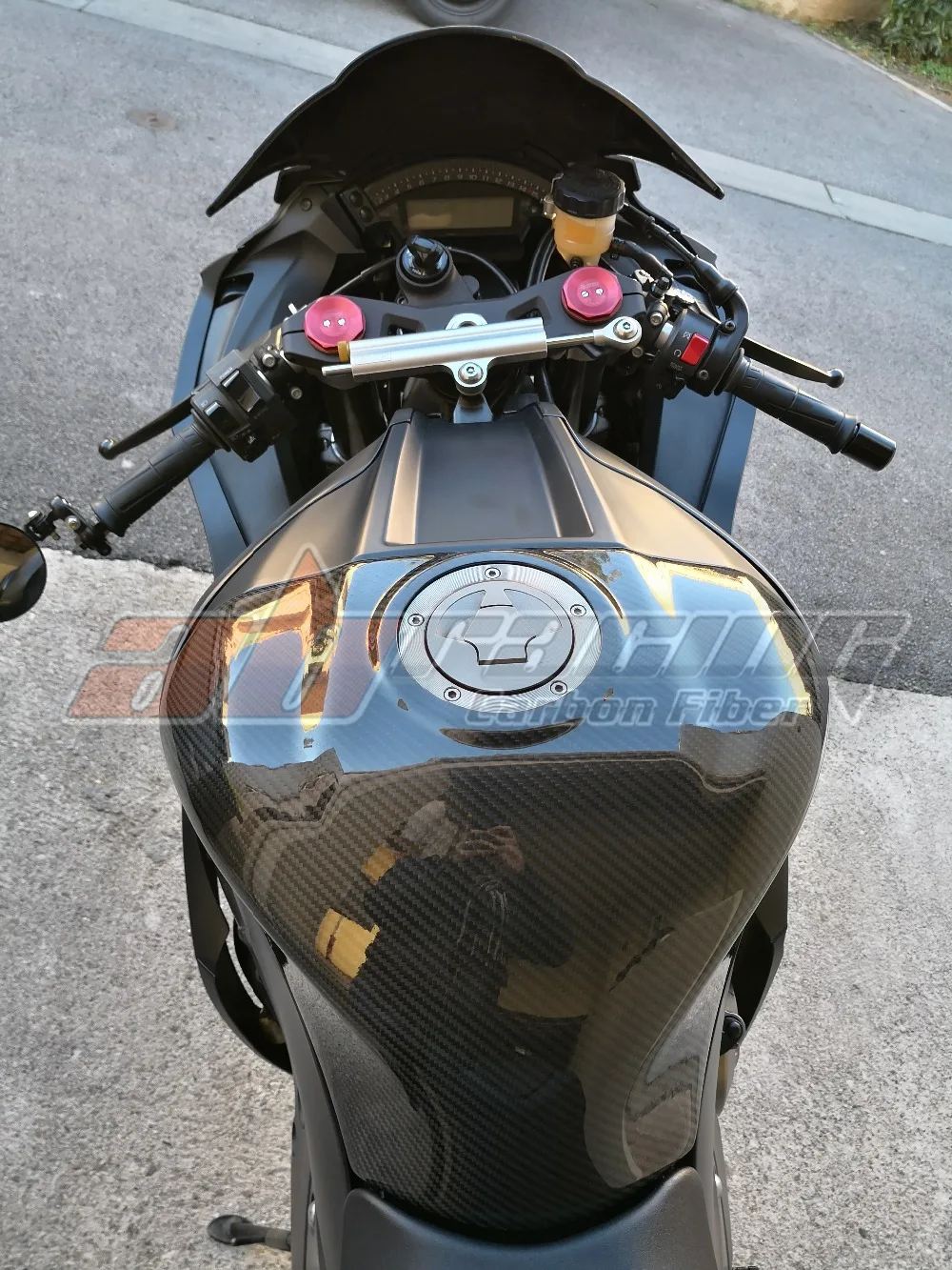Топливный бак для Kawasaki ZX10R 2016 2021 из углеродного волокна 100% саржа|kawasaki cover|cover