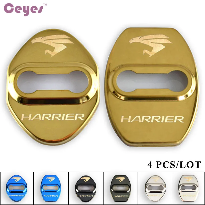 

Ceyes автомобильный Стайлинг отделка дверного замка защитный чехол для Toyota Harrier Avensis Rav4 автомобильные эмблемы аксессуары автостайлинг