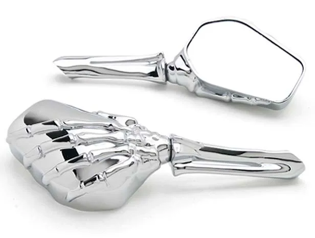 

Brand new Chrome Custom Motorcycle Skeleton Mirrors For Kawasaki Shaft Voyager ZN 700 1100 1300