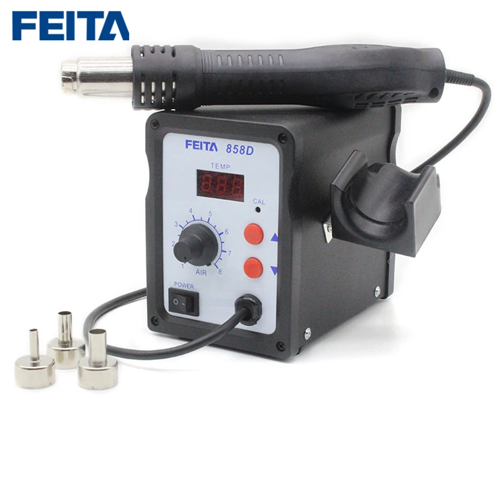 

110V/220V US Eu plug 700W 858D Soldering Station LED Digital Solder Iron Desoldering Station Rework Solder Station Hot Air Gun