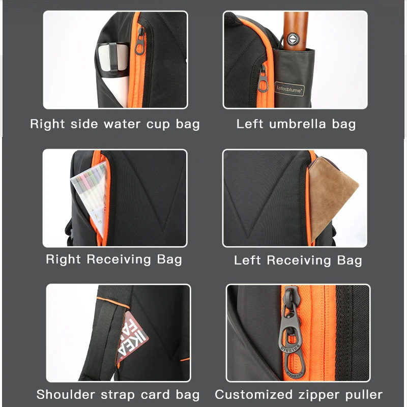 Модный рюкзак мужской портативный Usb для ноутбука студенческий школьная сумка