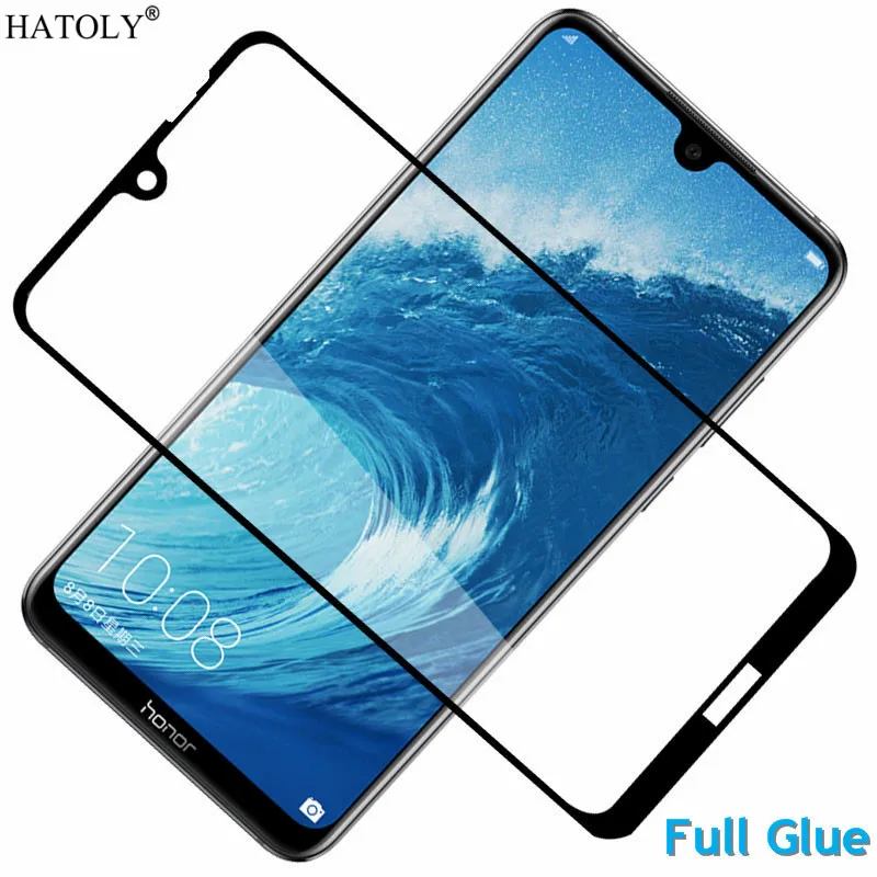 

Закаленное стекло с полным клеем для huawei Y6 2019, защита экрана Honor 8A 9H, полное покрытие для huawei Y6 2019 Y6 Pro, Пыленепроницаемая пленка