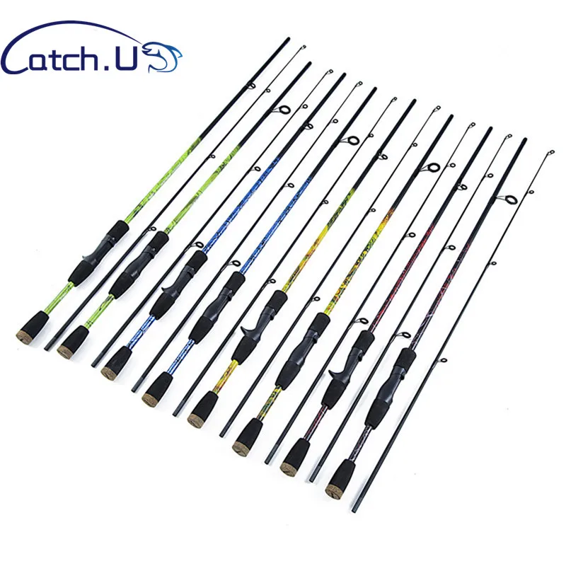 Удочка Catch U вес лески 6-14lb приманки 1/8-3/4 унции карбоновое волокно спиннинговая