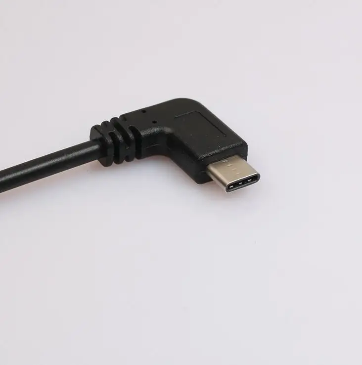 90 градусов двойная локоть USB C Тип c USB3.1 мужской правый угол 2 0 быстрой зарядки
