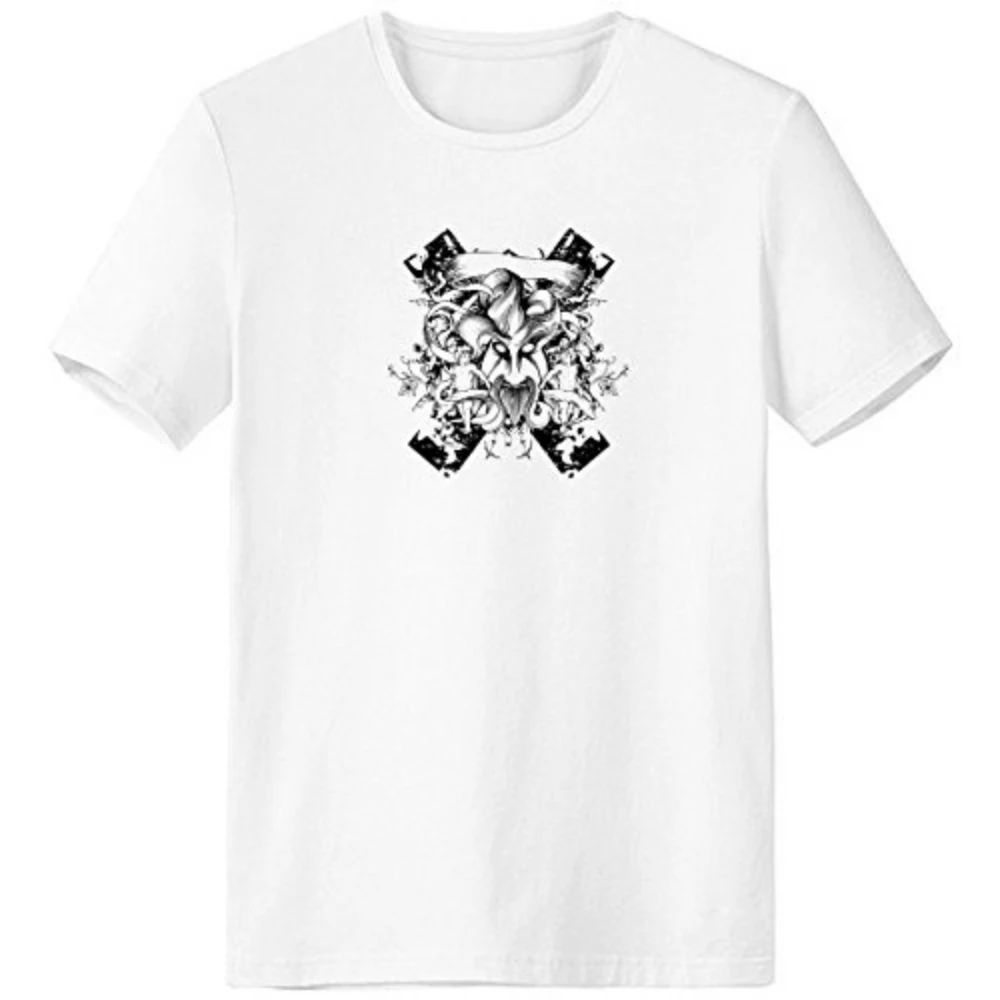 Черный Белый Монстр Крест Барокко Угол Цветок Лист Современной Иллюстрации