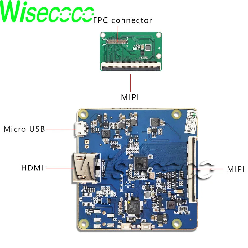 Wisecoco 2160x3840 5 дюймов 4K ЖК-экран с интерфейсом hdmi mipi для 3D принтера/VR/Head-set