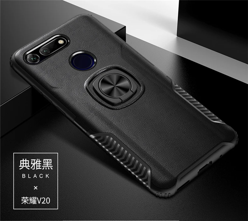 Противоударная подставка чехол для huawei Y7 Y6 Y5 Prime для телефона повышенной прочности с протекторным рисунком и чехол для Honor 8X Max 7X V20 V10 Nova 4 3 3i держатель чехол