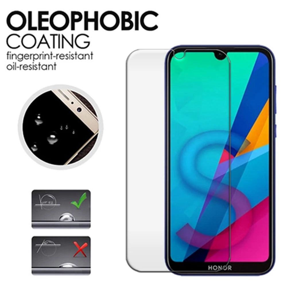 Защитное стекло для Huawei Honer 8 S Защита экрана Honor 8X 8C s закаленное Honor8s защитная