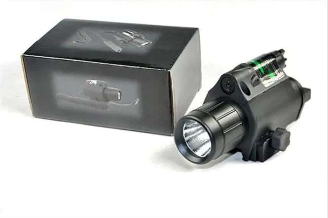 2in1 M6 комбо Тактический CREE Q5 светодиодный фонарик/светло 200LM + зеленый/красный