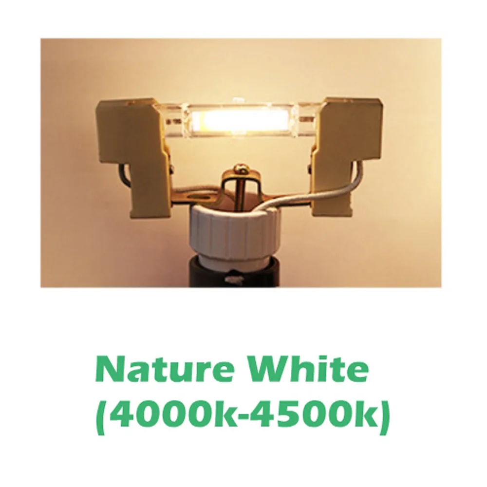 Nature White Диммируемый j78 r7s 15 Вт 78 мм светодиодный светильник j118 r7s led cob 30 Вт 118 мм 1000ЛМ лампа AC220-240V Замена галогенной лампы - Испускаемый цвет: Nature White