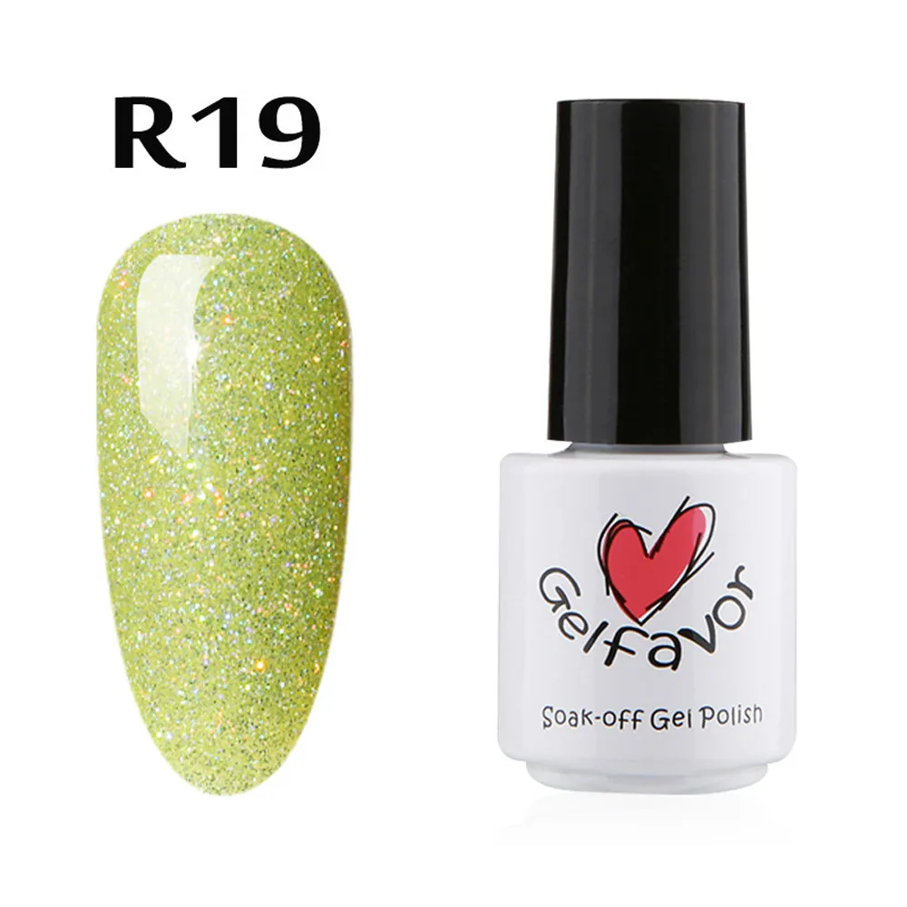 Новый Лучший 14 цветов NailGel favor7ML хамелео Декоративный Лак для ногтей Гель лак УФ