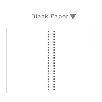 Blank Paper MUJI стиль A5 B5 точечная сетка пустая спираль блокнот бумага для заметок альбом для путешествий дневник filofax планировщик bullet agenda - Цвет: Blank Paper