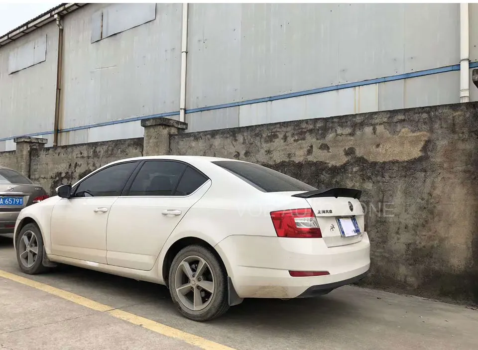 Octavia R-style углеродное волокно/FRP спойлер на задний багажник, крыло для Skoda Octavia
