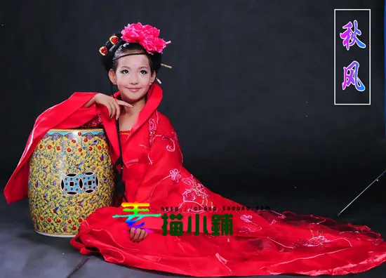 Фото Qiu Feng/осенний костюм в стиле династии Тан для фотосессии Одежда дома 2 размера