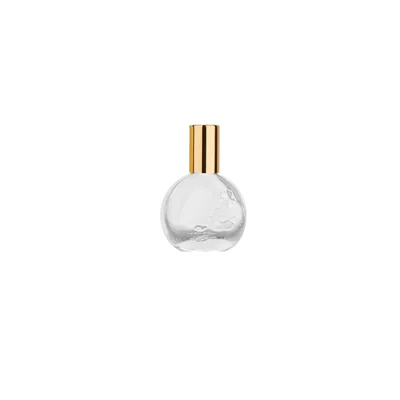 oblate gold MUB-13 мл мини-бутылка со стальными шариками пустая многоразовая бутылка для эфирного масла стеклянная бутылка для духов - Цвет: oblate gold