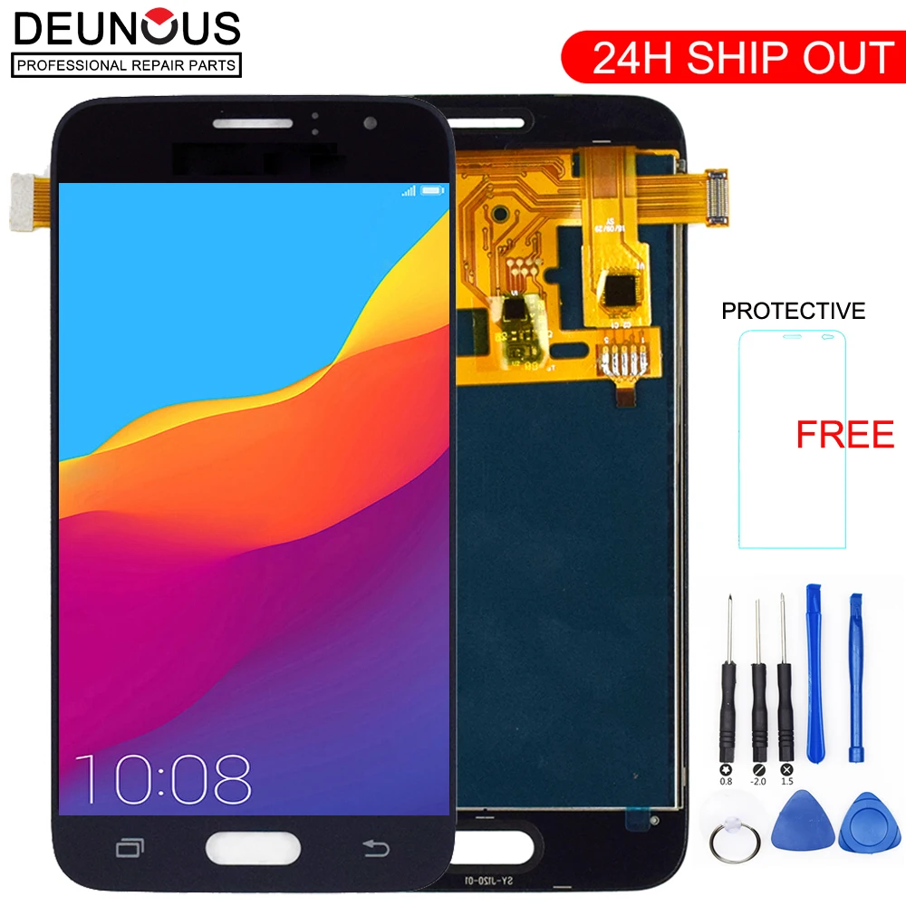 ЖК дисплей с дигитайзером сенсорного экрана для Samsung galaxy J1 2016 j120f J120M J120H J120F|Экраны