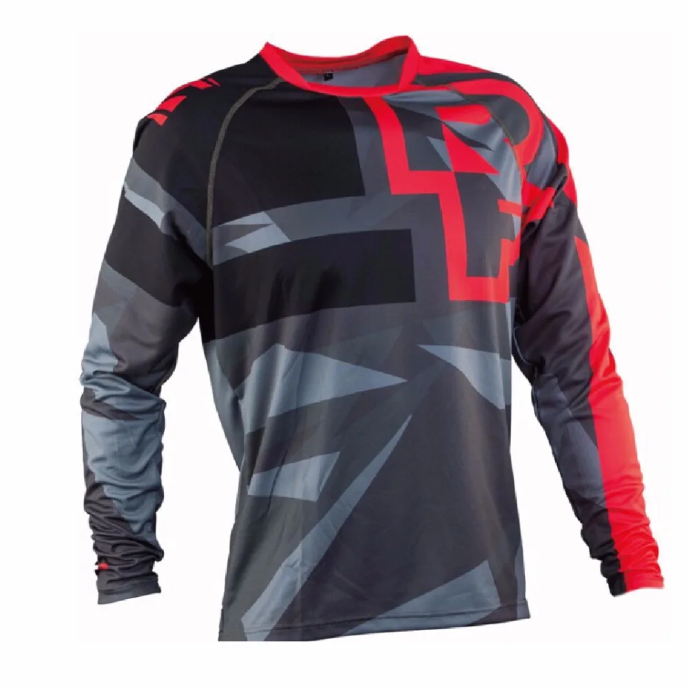 Motorcycle Logo Long Sleeve Jersey Enduro DH Bike Bicycle MTB ATV Motobike Motocross Cycling Tops | Jerseys